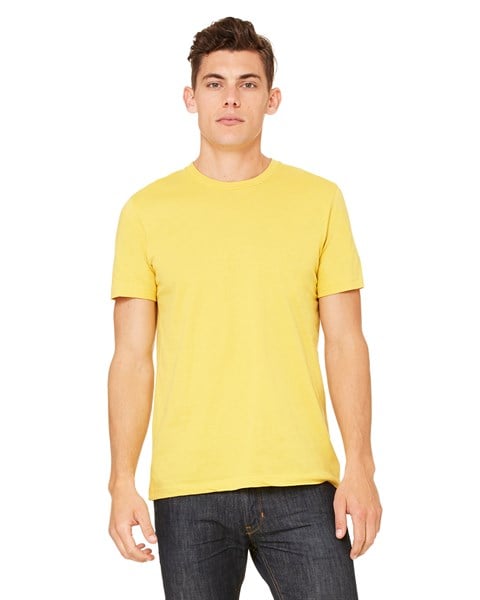 Maize Yellow wholesale Bella Canvas 3001 T-Shirt Unisex Short Sleeve from bulkapparel wholesaler. 