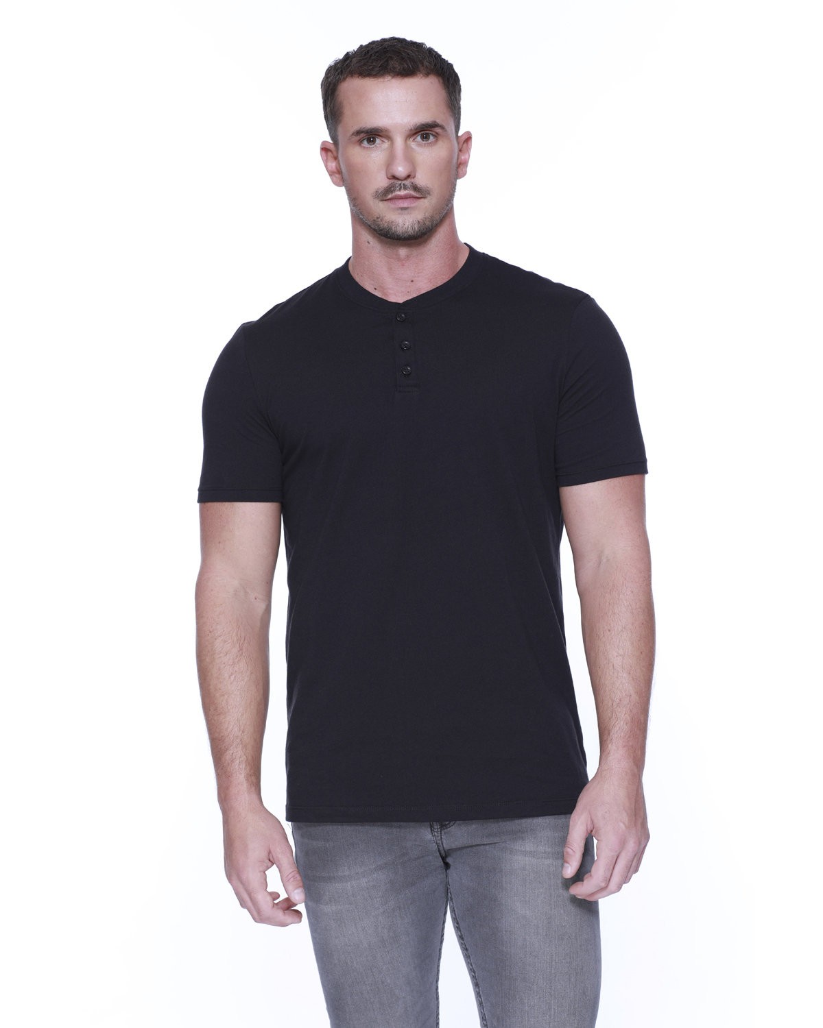 StarTee ST2460 Men's CVC Henley T-Shirt