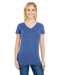 preview image of Threadfast Apparel 208B Ladies' Vintage Dye Short-Sleeve V-Neck T-Shirt
