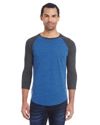 preview image of Threadfast Apparel 302G Unisex Triblend 3/4-Sleeve Raglan