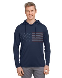 preview image of Puma Golf 537474 Men's Volition Striped Hooded Pullover