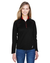 preview image of North End 78187 Ladies' Radar Quarter-Zip Performance Long-Sleeve Top