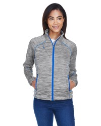preview image of North End 78697 Ladies' Flux Melange Bonded Fleece Jacket