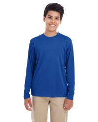 preview image of UltraClub 8622Y Youth Cool & Dry Performance Long-Sleeve Top