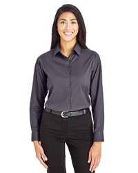 preview image of Devon & Jones DG535W CrownLux Performance® Ladies' Tonal Mini Check Woven Shirt