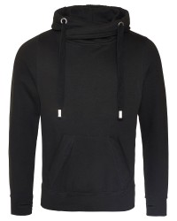 preview image of Just Hoods By AWDis JHA021 Men's Heavyweight Cross Over Neck Hooded Sweatshirt
