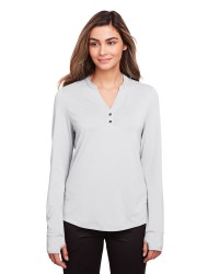 preview image of North End NE400W Ladies' JAQ Snap-Up Stretch Performance Pullover