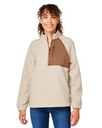 preview image of North End NE713W Ladies' Aura Sweater Fleece Quarter-Zip