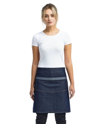 preview image of Artisan Collection by Reprime RP128 Unisex Domain Contrast Denim Waist Apron