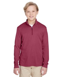 preview image of Team 365 TT31HY Youth Zone Sonic Heather Performance Quarter-Zip