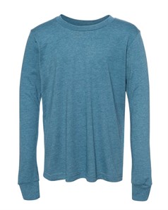 preview image of BELLA + CANVAS 3501CVC Heather CVC Long Sleeve Tee