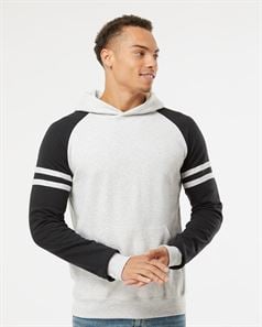 preview image of JERZEES 97CR Nublend Varsity Colorblocked Raglan Hooded Sweatshirt