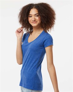 preview image of Tultex 244 Women's Poly-Rich V-Neck T-Shirt