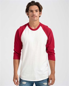 preview image of Tultex 245 Unisex Fine Jersey Raglan T-Shirt