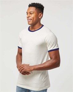 preview image of Tultex 246 Unisex Fine Jersey Ringer T-Shirt