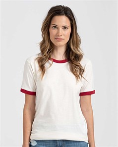 preview image of Tultex 246 Unisex Fine Jersey Ringer T-Shirt