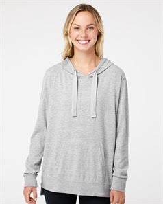 preview image of MV Sport W21404 Women's Sueded Jersey Hooded Sweatshirt