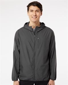 Adidas A524 Hooded Full-Zip Windbreaker