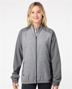 preview image of Adidas A547 Women's Heather Block Full-Zip Wind Jacket