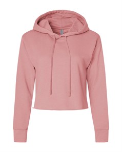 preview image of Next Level 9384 Women's Laguna Sueded Raw Edge Crop Hoodie