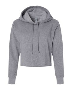 preview image of Next Level 9384 Women's Laguna Sueded Raw Edge Crop Hoodie