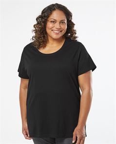 preview image of LAT 3816 Curvy Collection Women's Fine Jersey Tee