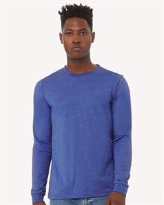 preview image of BELLA + CANVAS 3501CVC Heather CVC Long Sleeve Tee