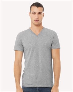preview image of BELLA + CANVAS 3005CVC Heather CVC V-Neck Tee