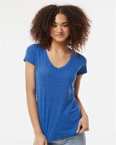 preview image of Tultex 244 Women's Poly-Rich V-Neck T-Shirt