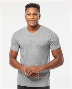 preview image of Tultex 207 Unisex Poly-Rich V-Neck T-Shirt