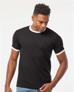 preview image of Tultex 246 Unisex Fine Jersey Ringer T-Shirt