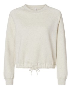 preview image of LAT 3528 Women's Relaxed 3-End Boxy Fleece Crewneck Sweatshirt