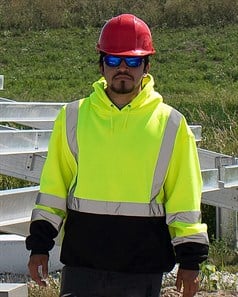 preview image of Kishigo JS154 Hi-Vis Hooded Sweatshirt