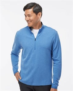 Adidas A554 3-Stripes Quarter-Zip Sweater