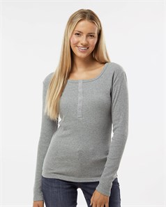 preview image of Boxercraft BW2402 Women's Harper Long Sleeve Henley