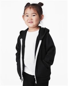 BELLA + CANVAS 3739T Toddler Sponge Fleece Full-Zip Hoodie