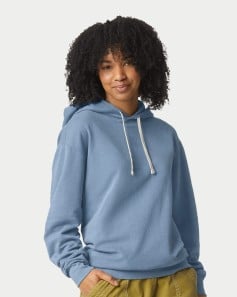 preview image of Comfort Colors 1467 Garment-Dyed Lightweight Fleece Hooded Sweatshirt