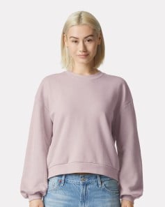 preview image of American Apparel RF494 ReFlex Women's Fleece Crewneck Sweatshirt