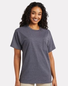 preview image of Hanes 5290P Essential-T Pocket T-Shirt
