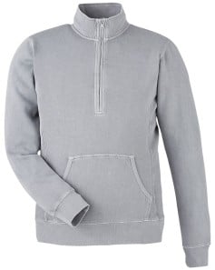 preview image of J. America 8732 Pigment-Dyed Fleece Quarter-Zip Pullover