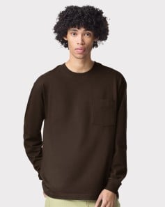 preview image of American Apparel 9410 Super Heavyweight Long Sleeve Pocket Tee