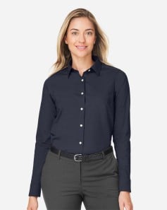 preview image of Devon & Jones DG505W Women's CrownLux Performance® Spencer Poplin Dress Shirt