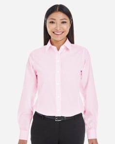 preview image of Devon & Jones DG534W Women's Crown Collection® Striped Woven Dress Shirt
