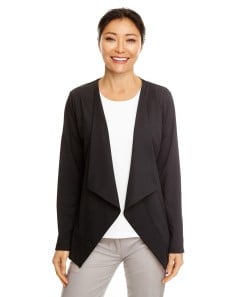 preview image of Devon & Jones DP465W Women's Perfect Fit Draped Open Blazer