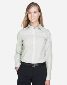 preview image of Devon & Jones DG510W Women's Crown Collection® Micro Tattersall Woven Dress Shirt