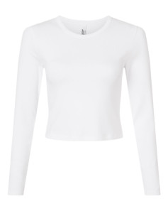 preview image of American Apparel BR2107 Women's Baby Rib Long Sleeve Cropped Tee