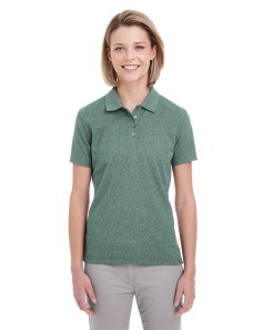 preview image of UltraClub UC100W Women's Heathered Pique Polo
