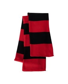 preview image of Sportsman SP02 Rugby Striped Knit Scarf