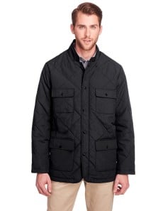 preview image of UltraClub UC708 Men's Dawson Quilted Hacking Jacket