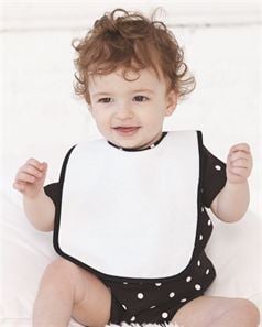 preview image of Rabbit Skins 1003 Infant Contrast Trim Terry Bib